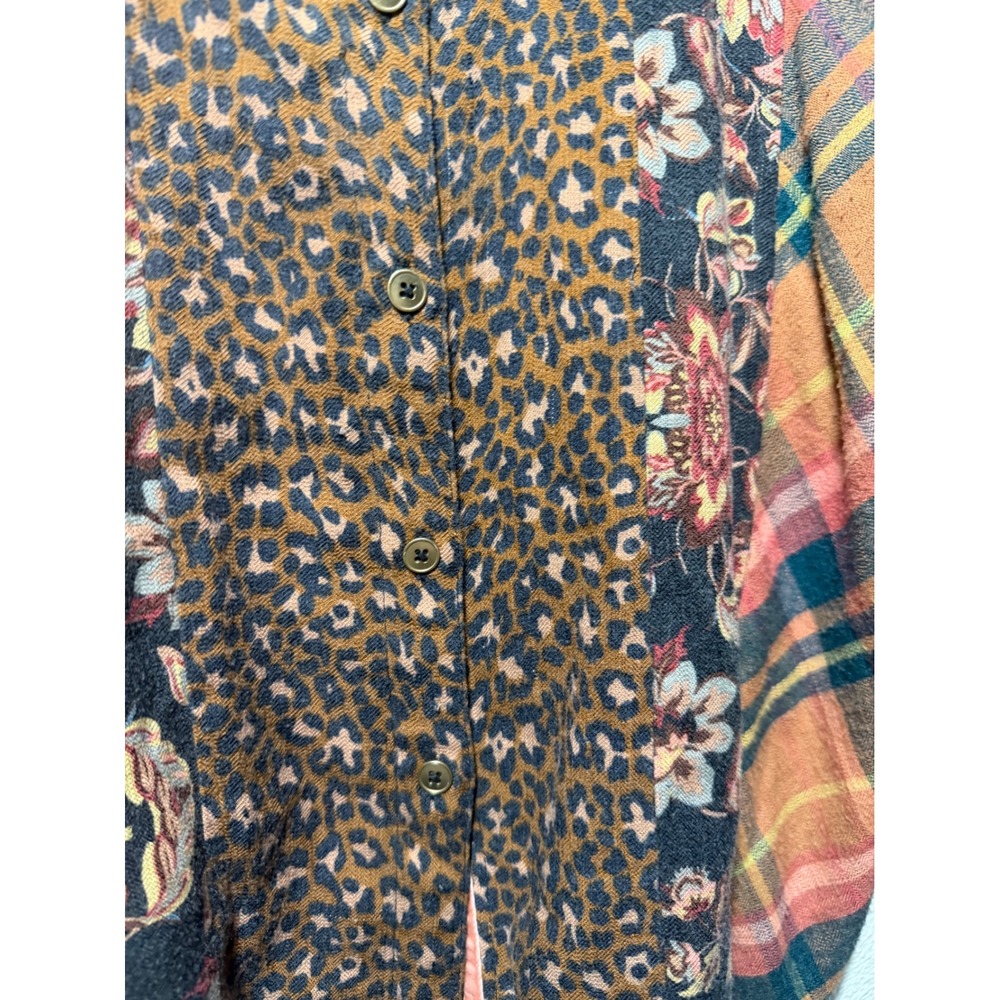 Soft Surroundings Mixed Print Patchwork Tunic Flo… - image 5